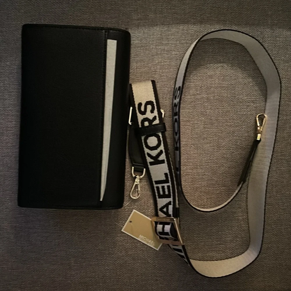 NWT Michael Kors Jet Set Large Leather Crossbody Bag - Picture 10 of 15